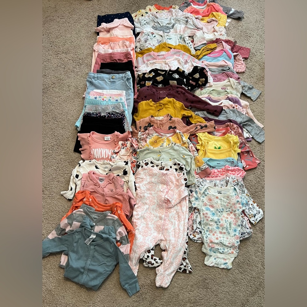 3-6 Month Girls Assorted Baby Clothing Bundle